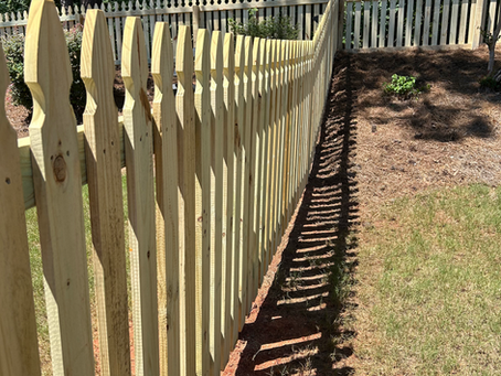French Gothic style fence installed in McDonough, Ga