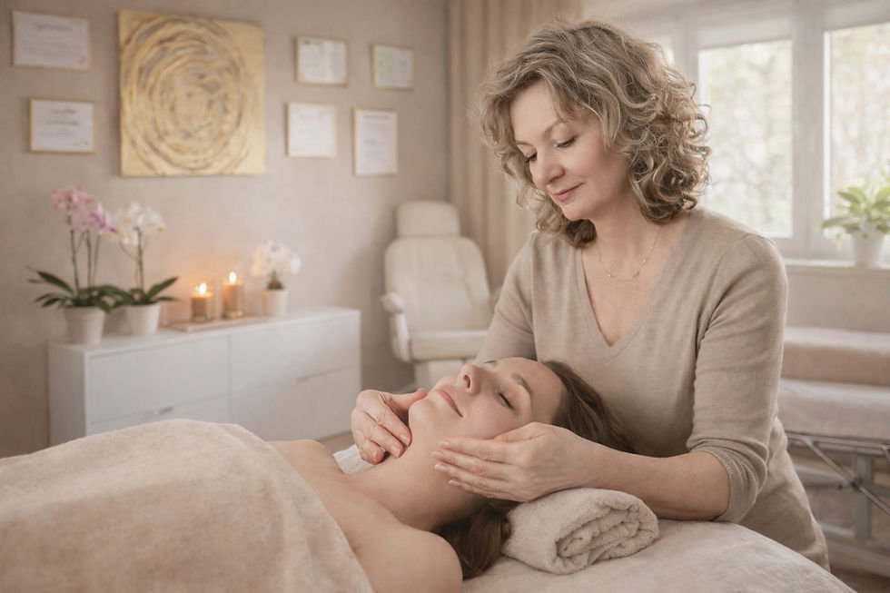 masaż twarzy w warszawie na Żoliborzu 