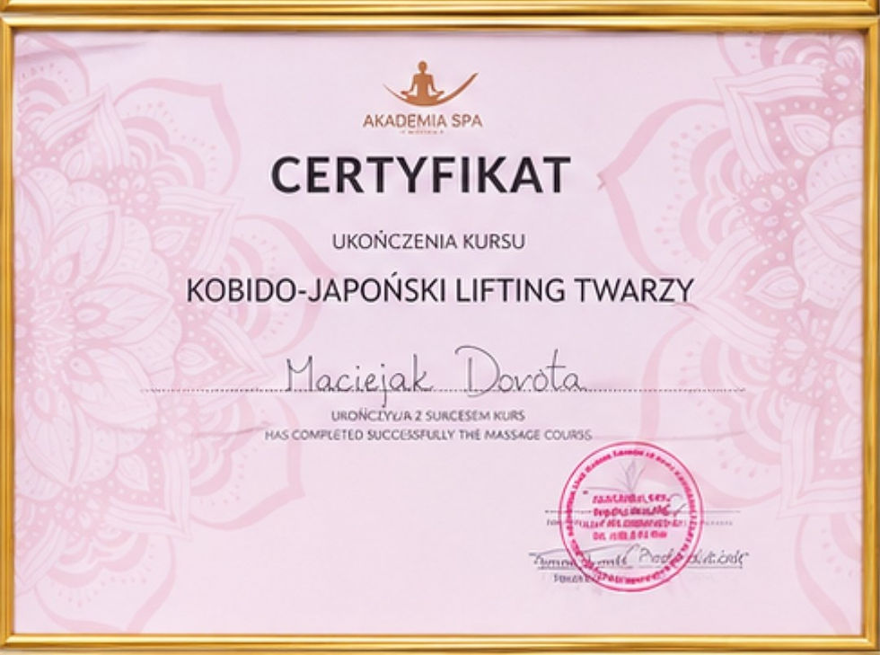 dyplom masaż rytuał kobido light Dorota maciejak.jpg