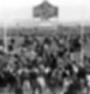 Students on the goalposts after the 1967 win over #3 NC State