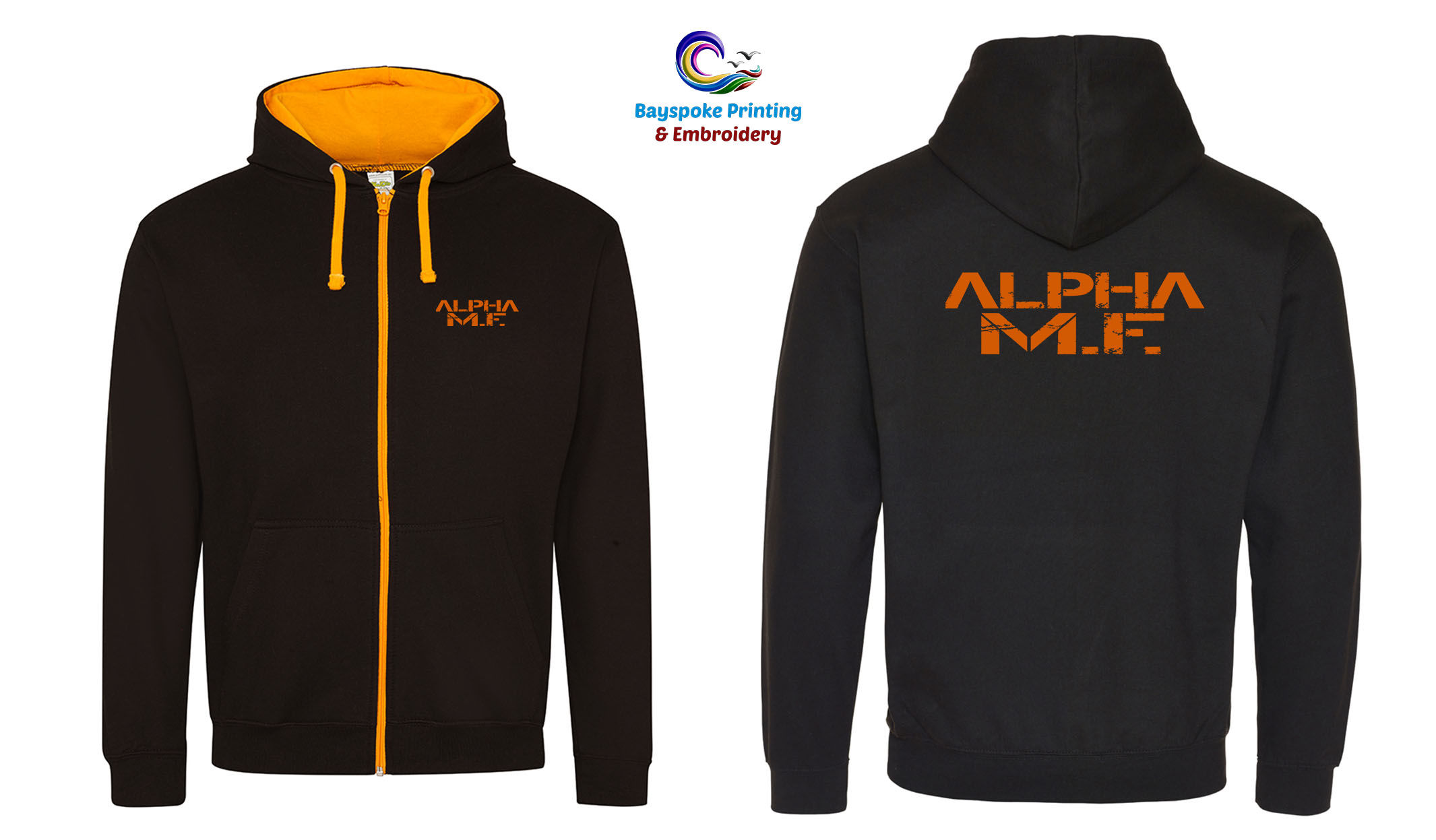 Alpha MF Contrast Zip Hoodie