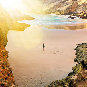 Exploring a secret, secluded beach far from the tourist trail