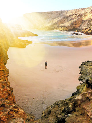 Exploring a secret, secluded beach far from the tourist trail