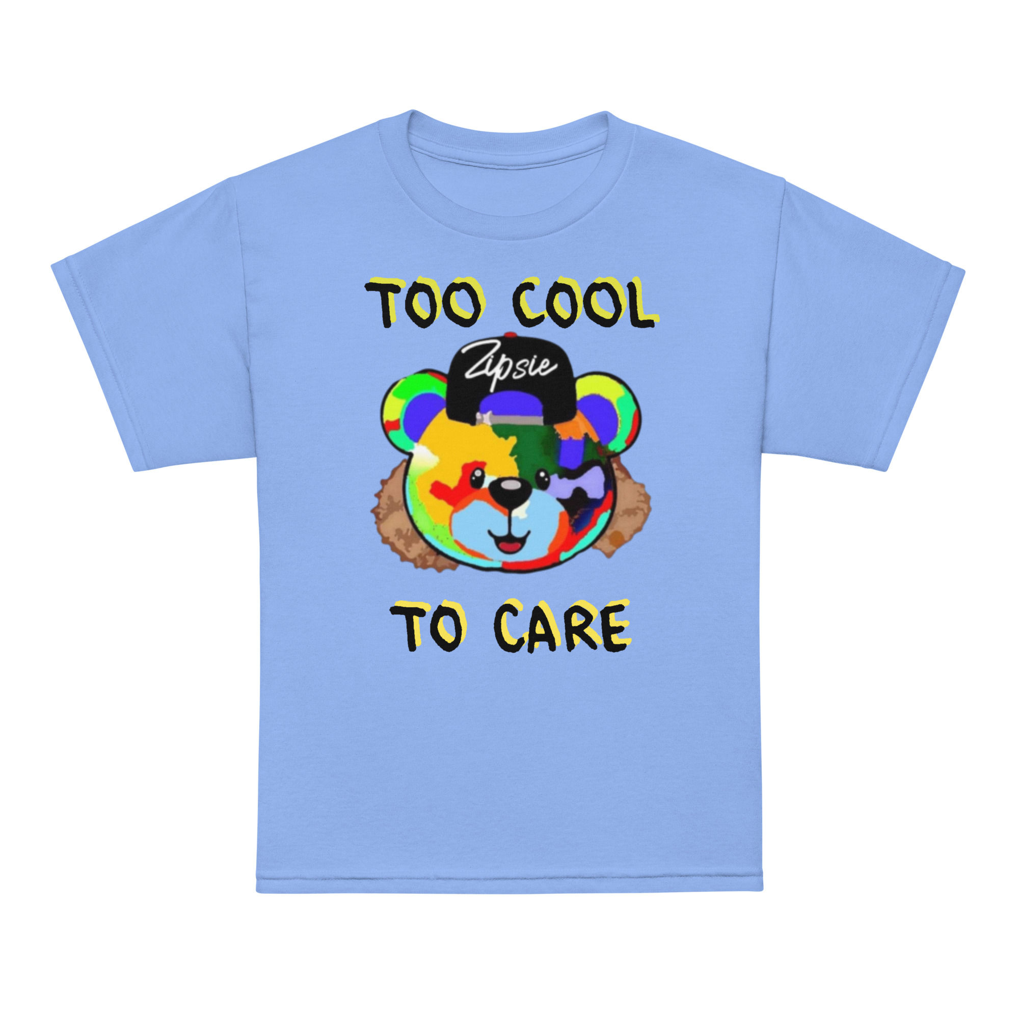 Zipsie Too Cool To Care Youth t-shirt
