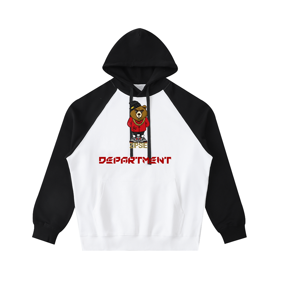 Thumbnail: Zipsie Department Color-Block Raglan Sleeve Hoodie