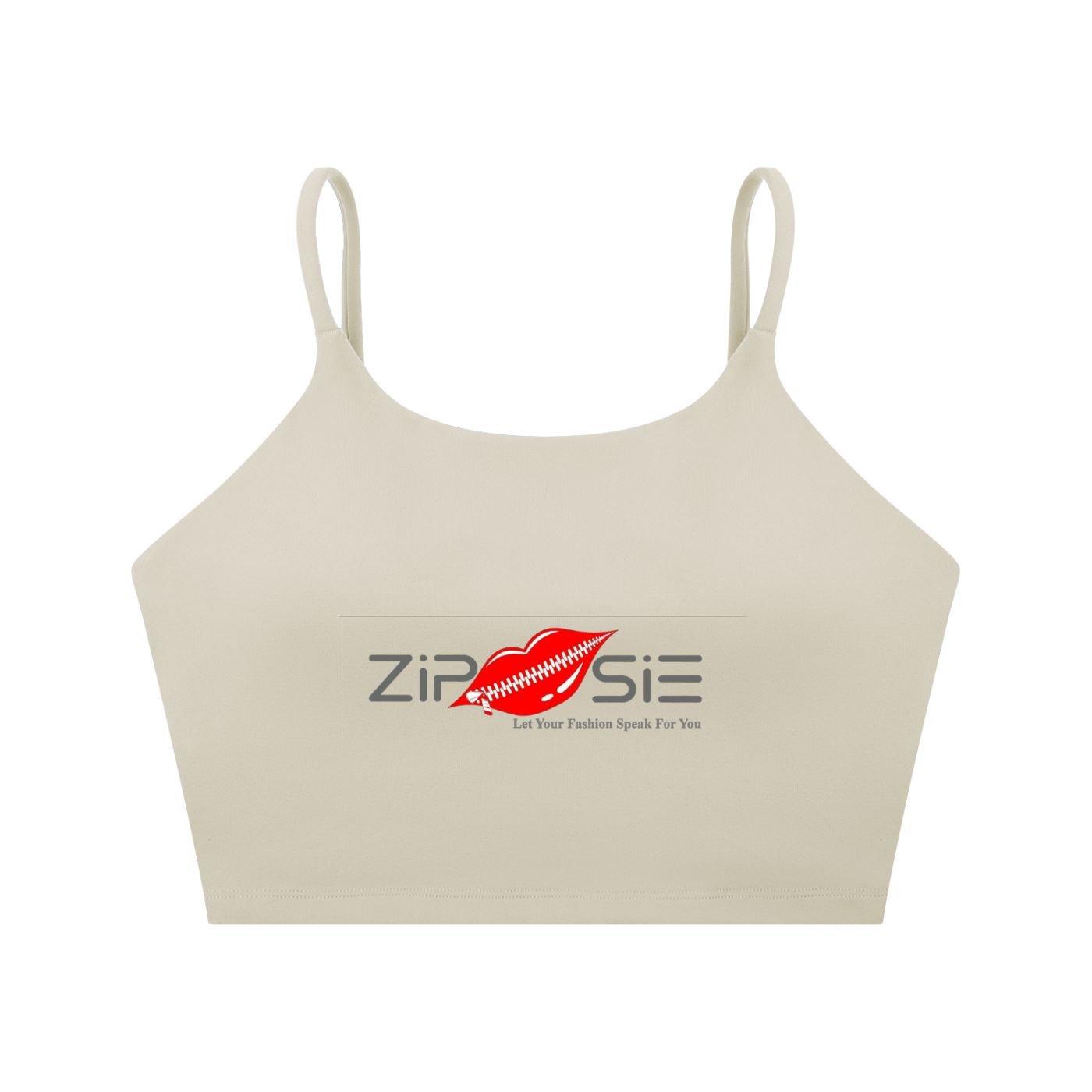 Zipsie Spaghetti Strap Yoga Sports Bra