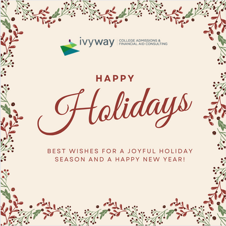 Happy Holidays from IvyWay Consulting!