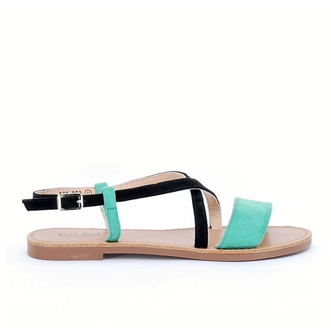 Miniature : VOG Sandales plates - 110403 - Vert 0.32