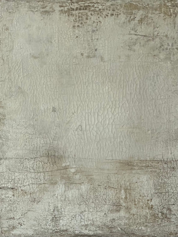 Sumpfkalk und Pigmente auf Leinwand, 80x100 cm