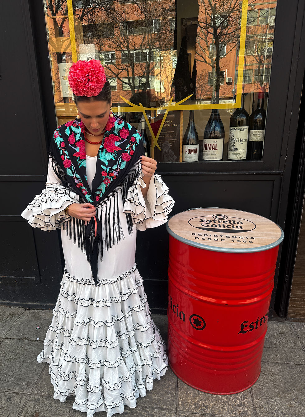 Miniatura: Traje flamenca sur liso 