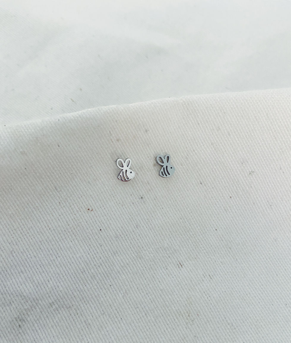 Mini abeja plata