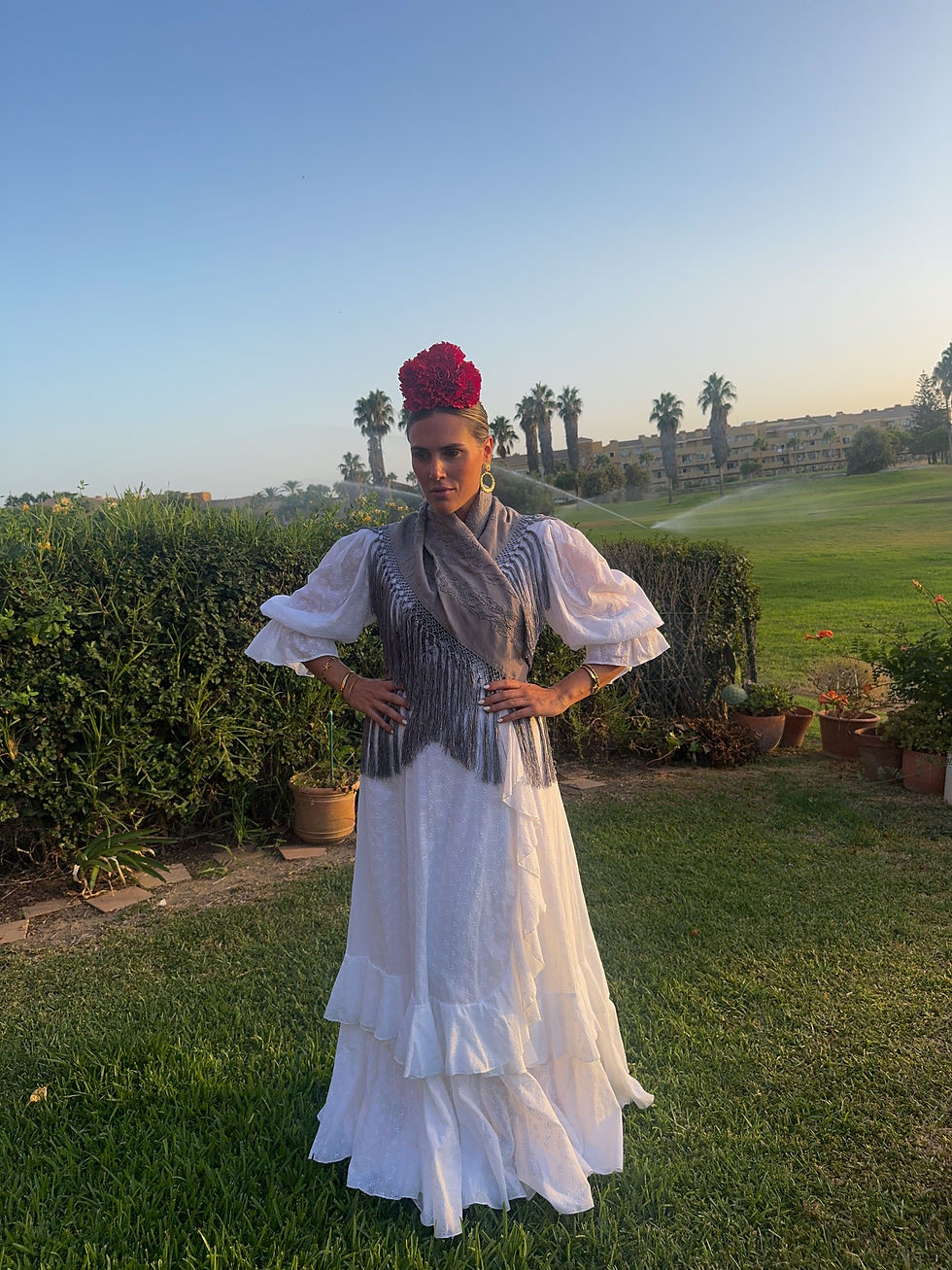 Traje flamenca villamanrique