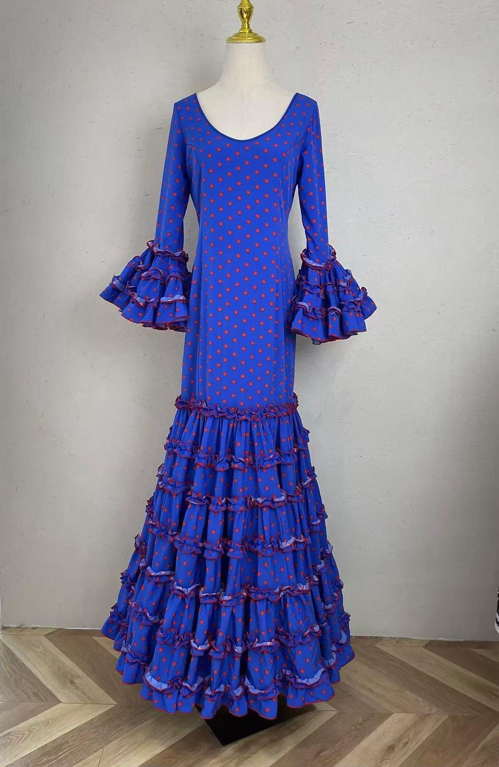 Miniatura: Traje flamenca Sur lunares  