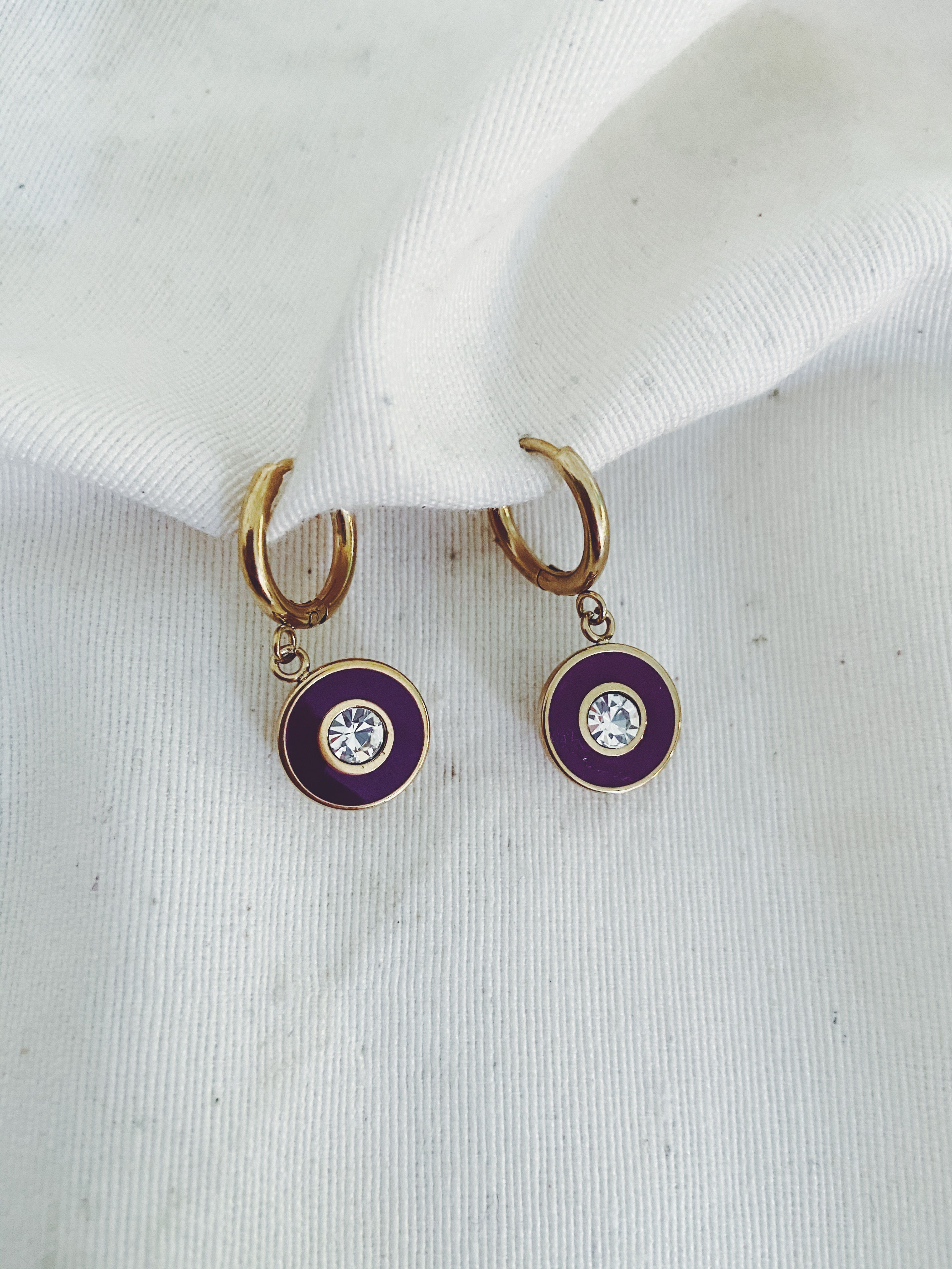 Pendientes Strong morado
