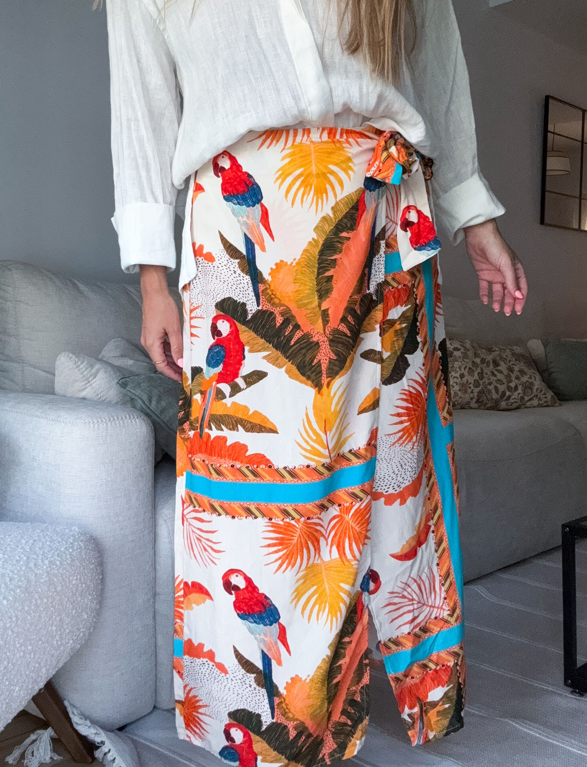 Falda/pareo loros