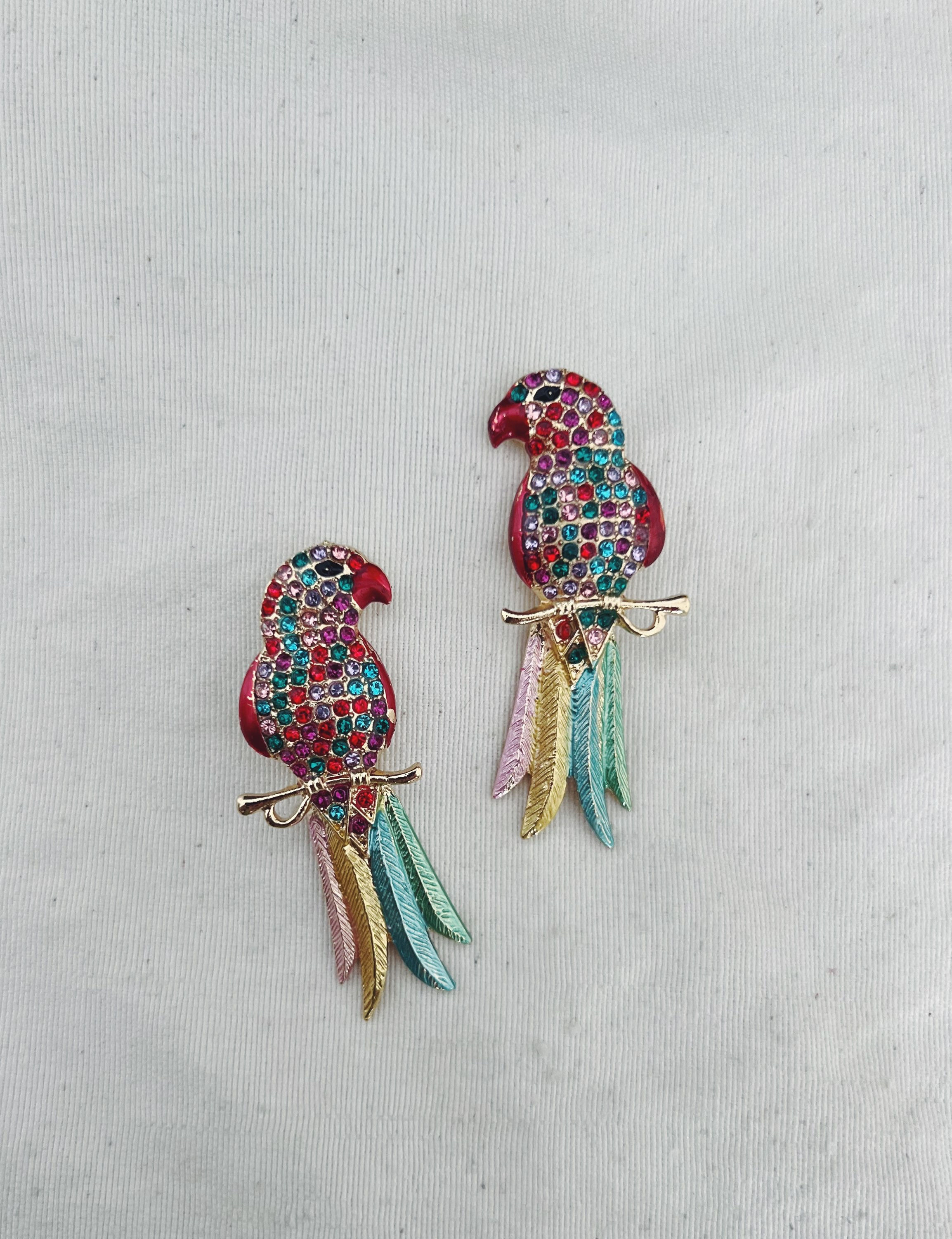 Pendientes loritos circonitas 