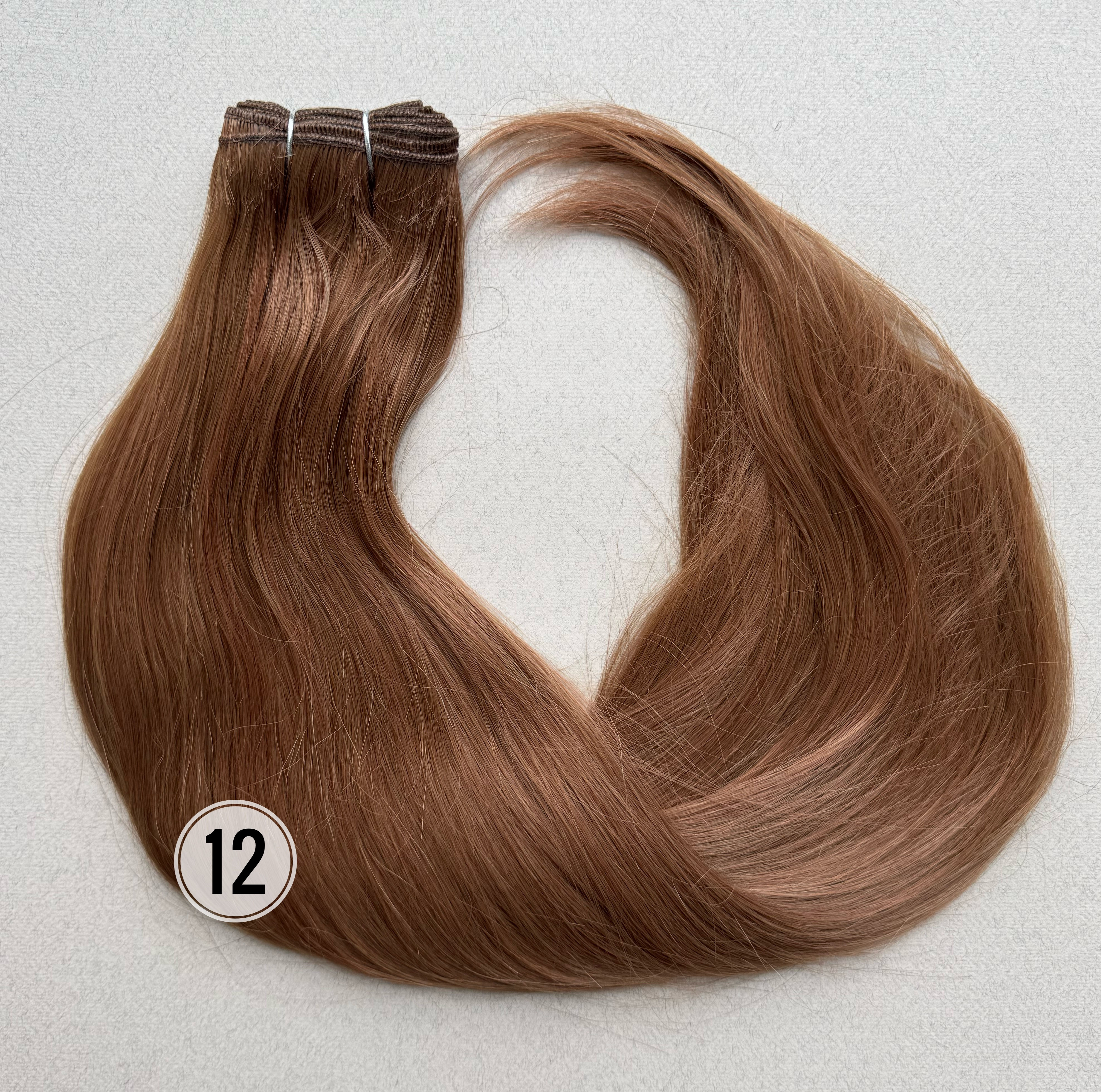 Пряме термоволокно на тресі, колір 12