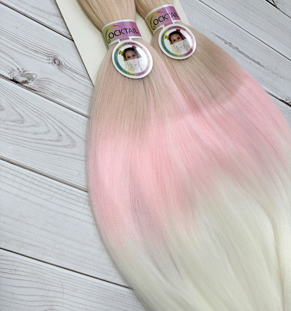 Прев'ю: Канекалон Coctail, колір 613/L pink/White