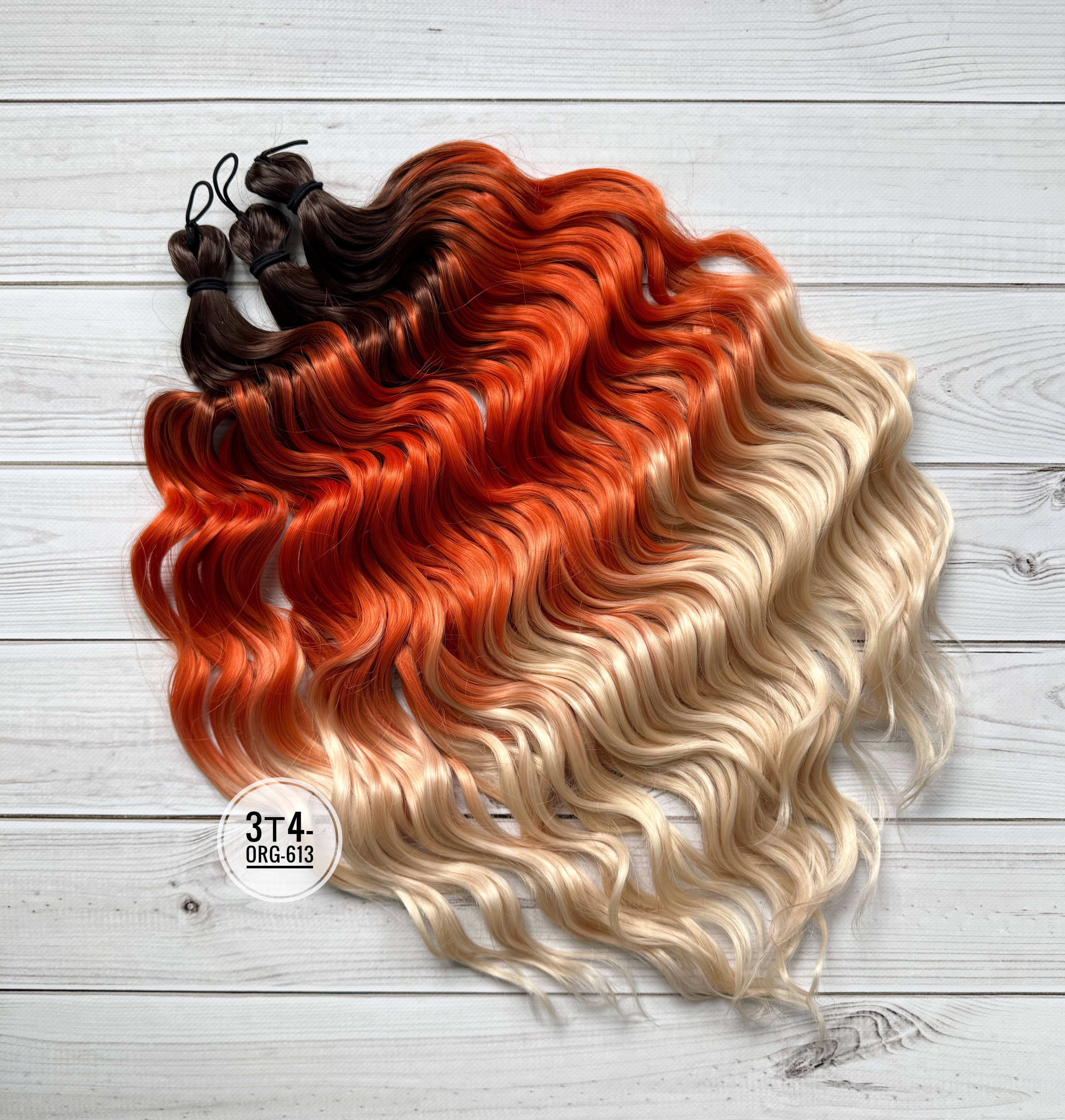 Афрокучері Anna, 60 см, коліp 3T4-ORG-613