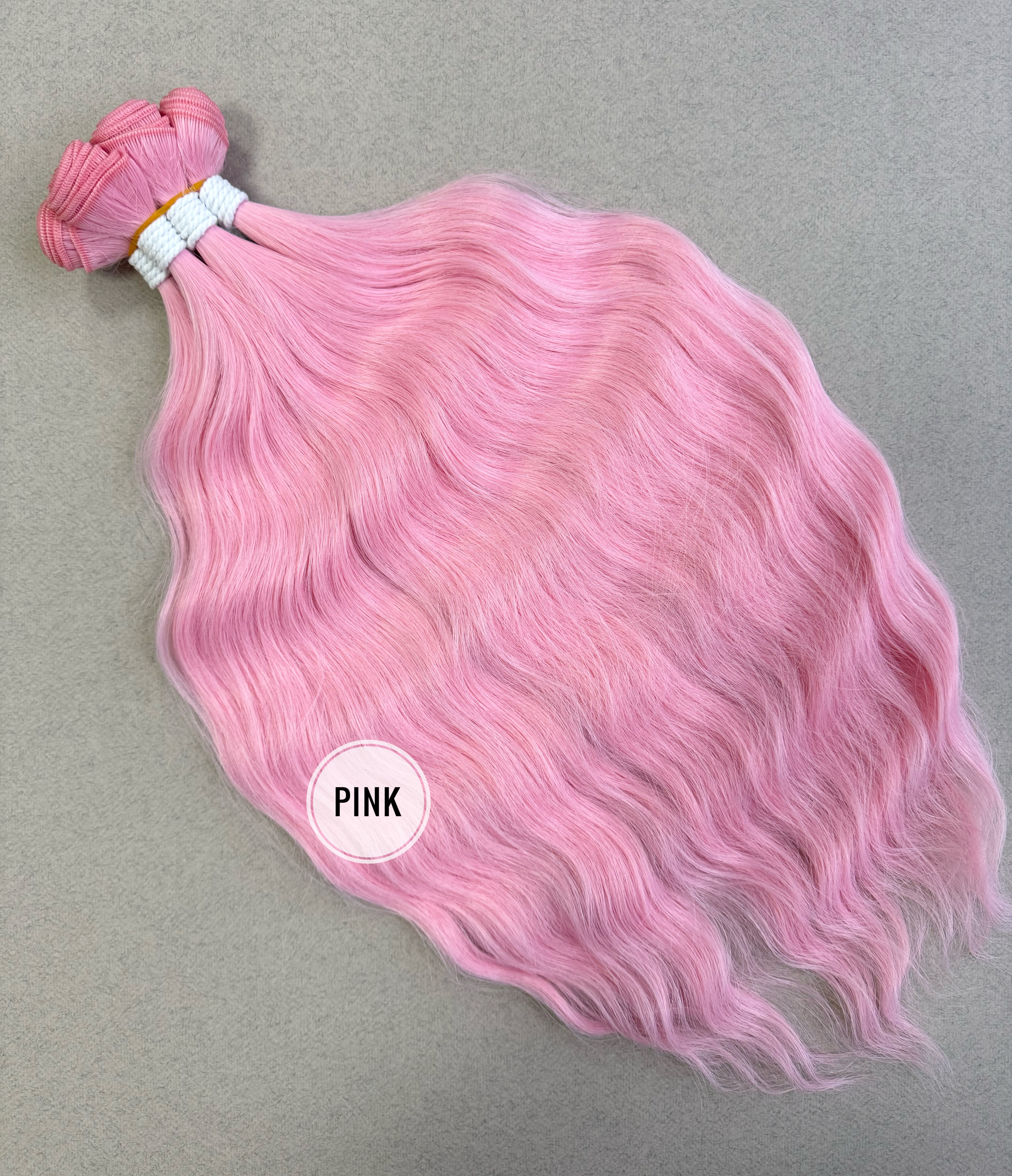 Хвилясте термоволокно на тресі, колір Pink