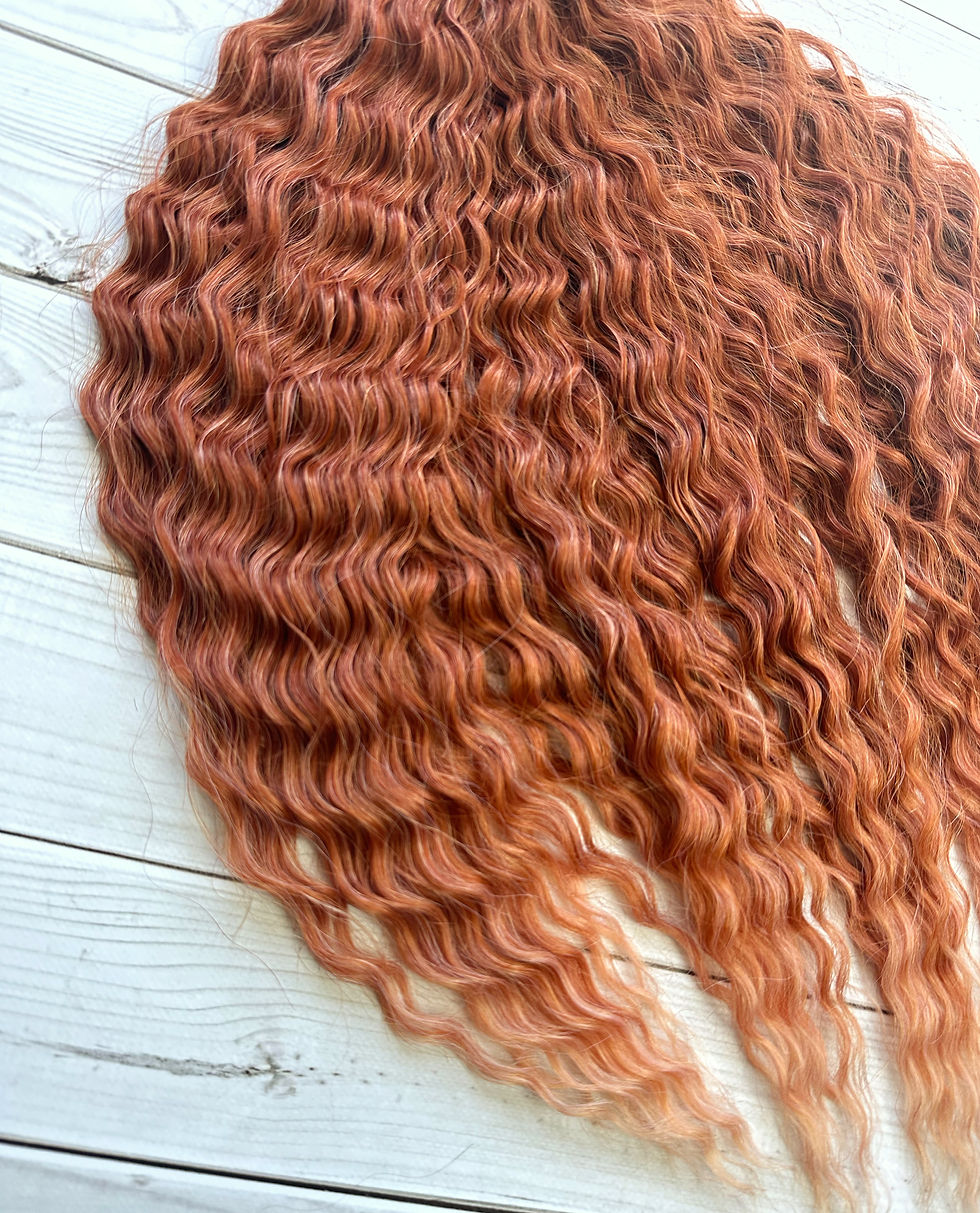 Прев'ю: Aфрокучері Ariel Lux, 55-60 см, коліp T-Chestnut