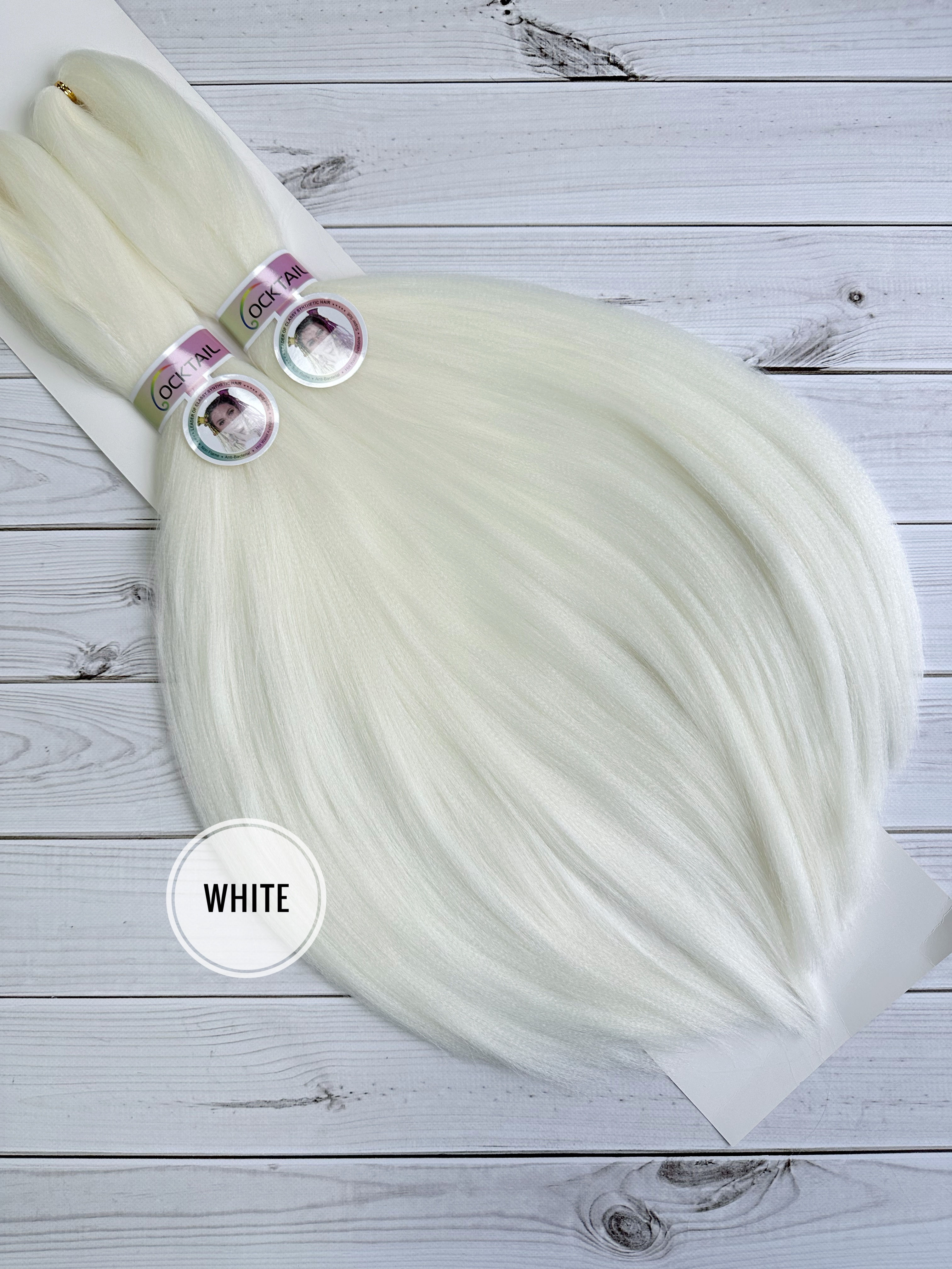 Канекалон Coctail, колір White