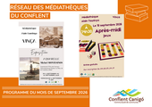 MÉDIATHÈQUES | Programme des animations de septembre