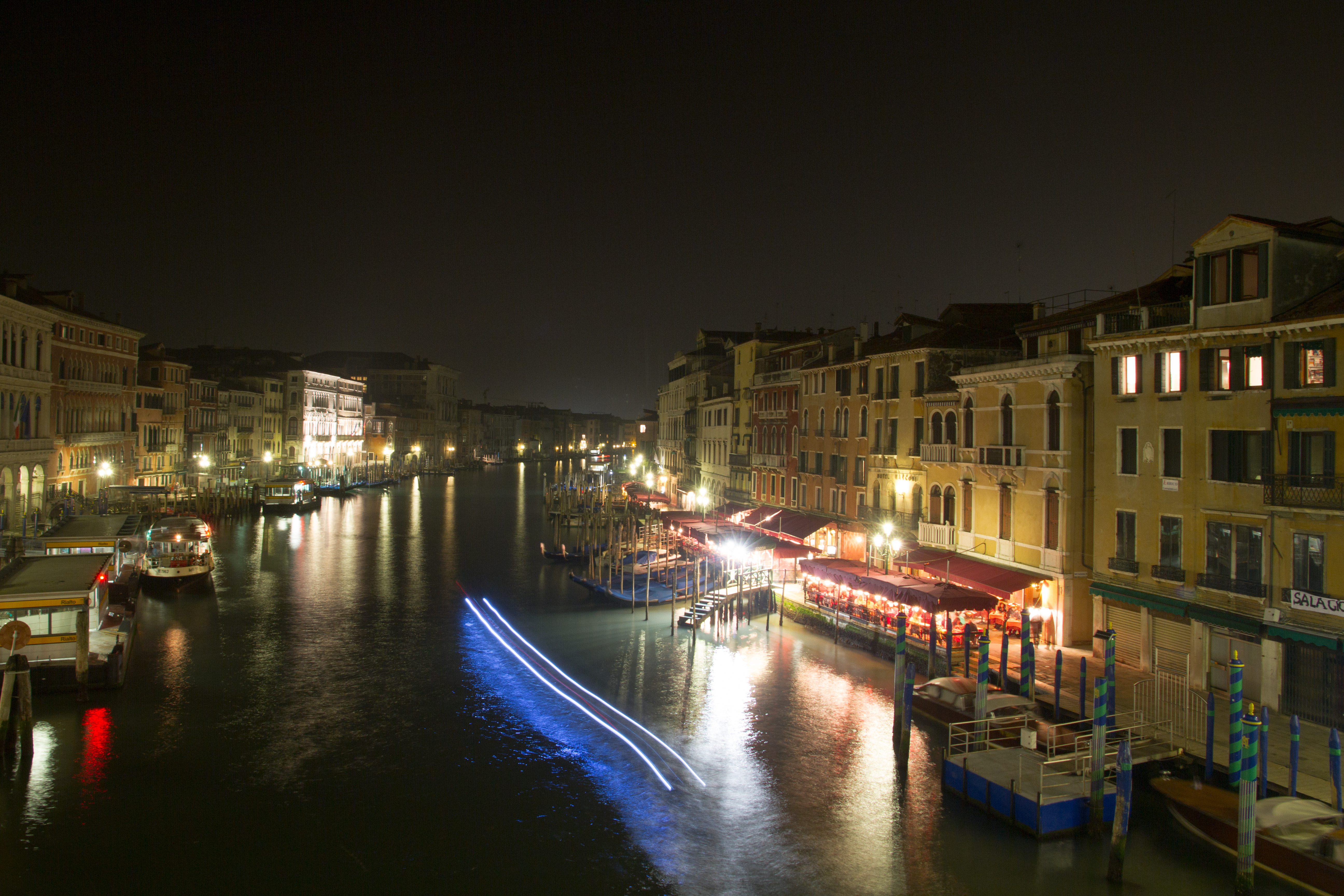A view from the Rialto Bridge
