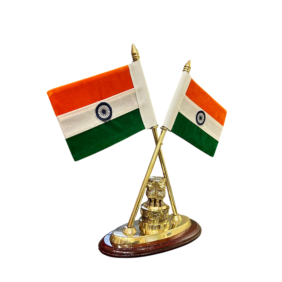 brass table flag stand