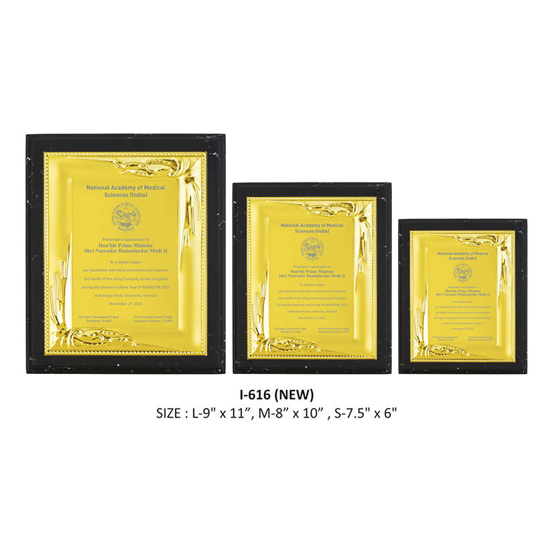 Thumbnail: Wood and Metal Frame Trophies