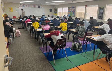 New Horizons School Hosts Math Kangaroo Test