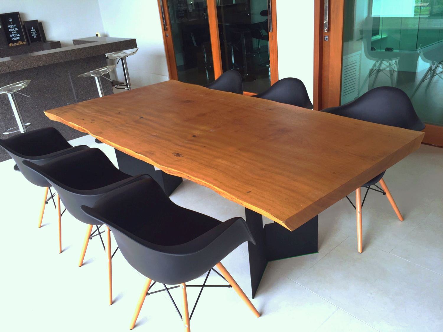 Mesa madeira Rústica Prancha Maciça
