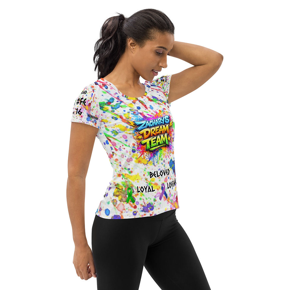 Thumbnail: Zachary's Dream Team 2026 Women's athletic t-shirt