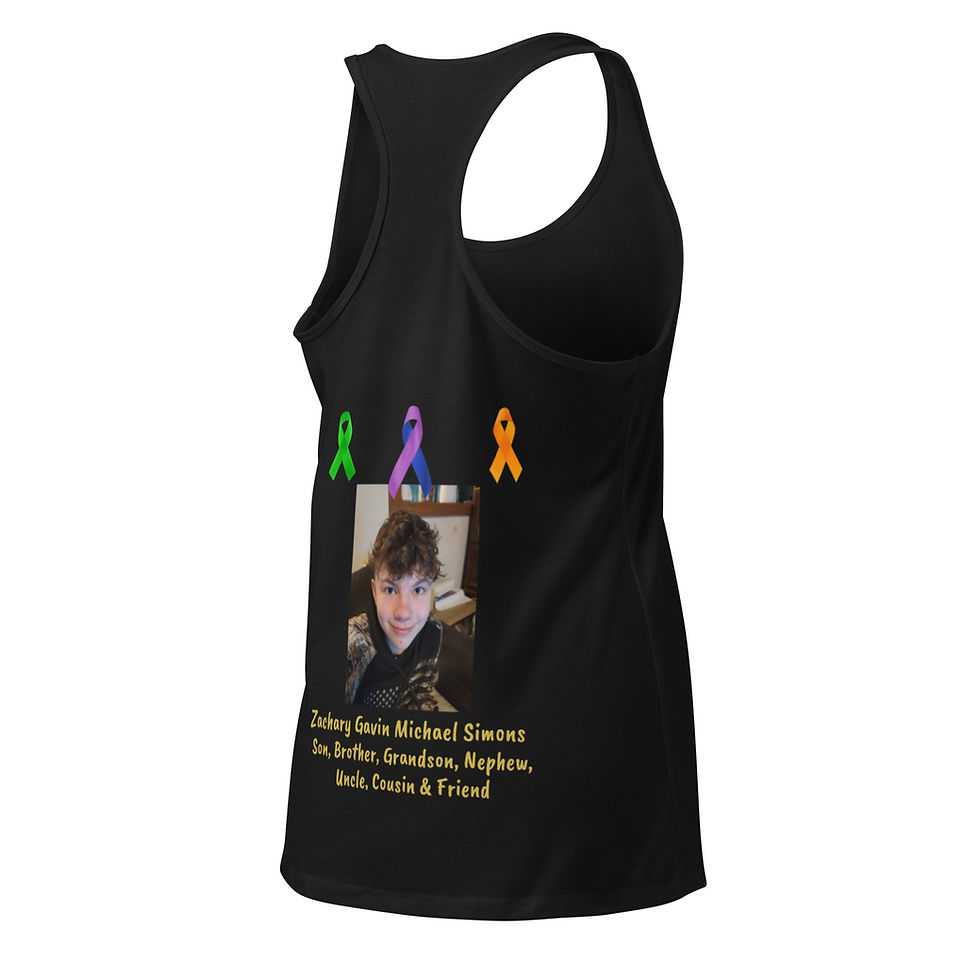 Thumbnail: Zachary's Dream Team 2025 Women’s fitted racerback tank top