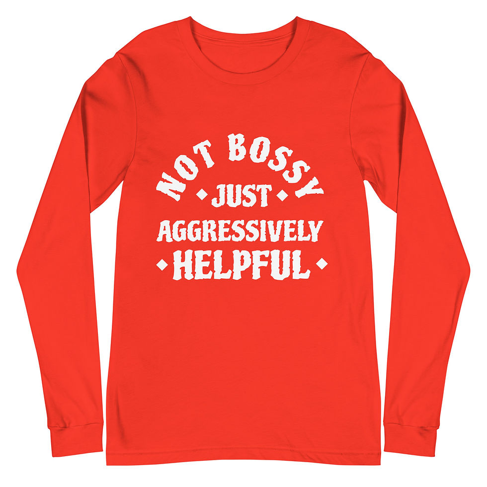 Thumbnail: NOT BOSSY Unisex Long Sleeve Tee