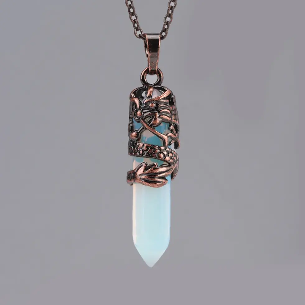 Thumbnail: Dragon Stone Quartz Necklaces