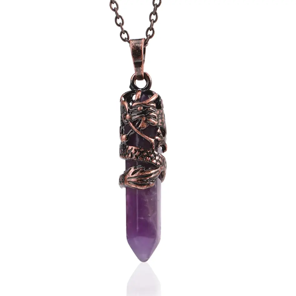 Thumbnail: Dragon Stone Quartz Necklaces