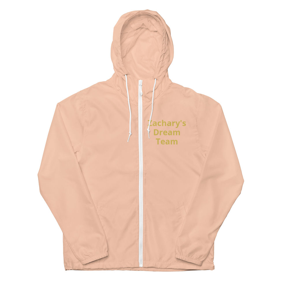 Thumbnail: Zachary's Dream Team 2025 Unisex lightweight zip up windbreaker