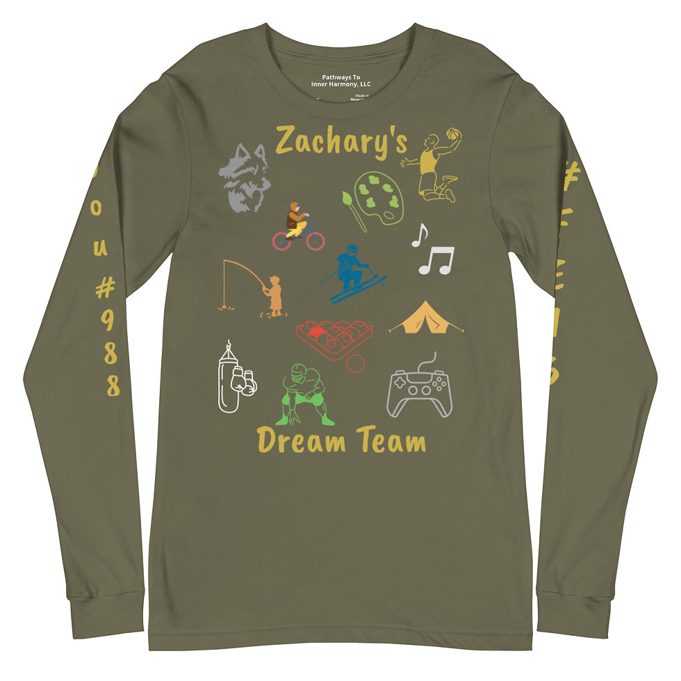 Thumbnail: Zachary's Dream Team 2025 Unisex Long Sleeve Tee