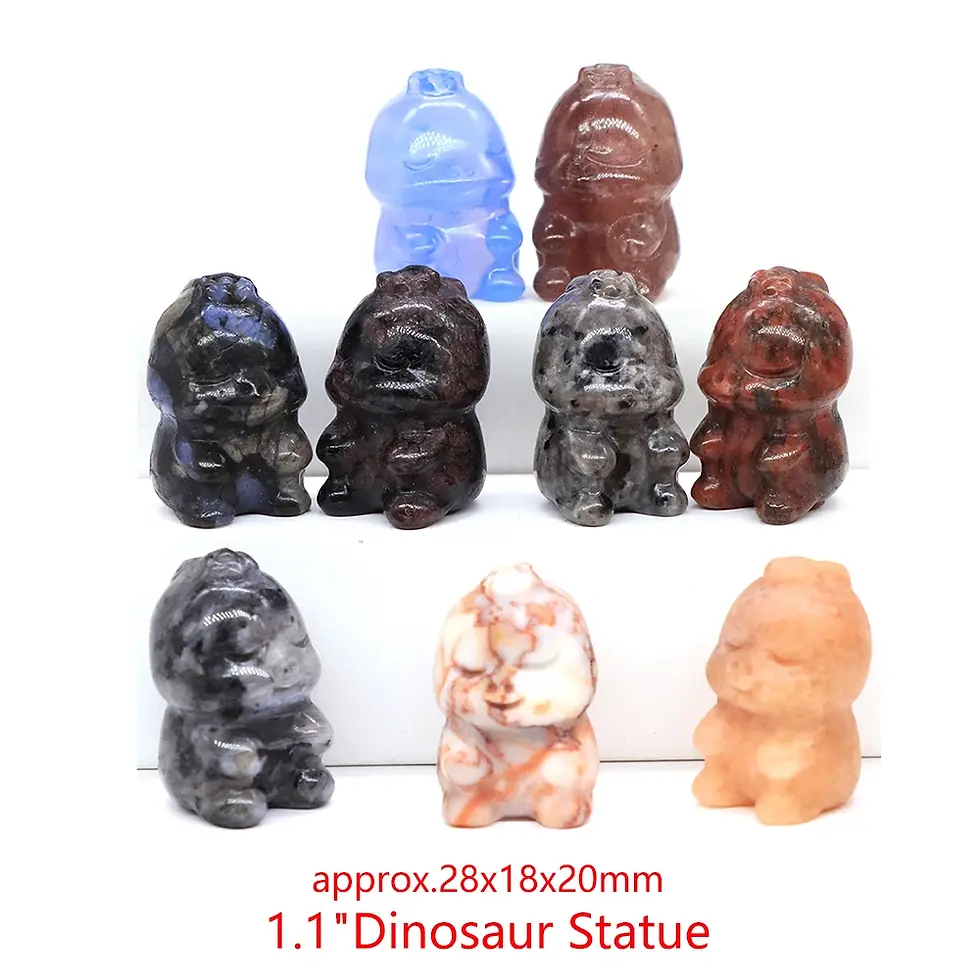 Thumbnail: 30mm Natural Stone Carved Animals Statue