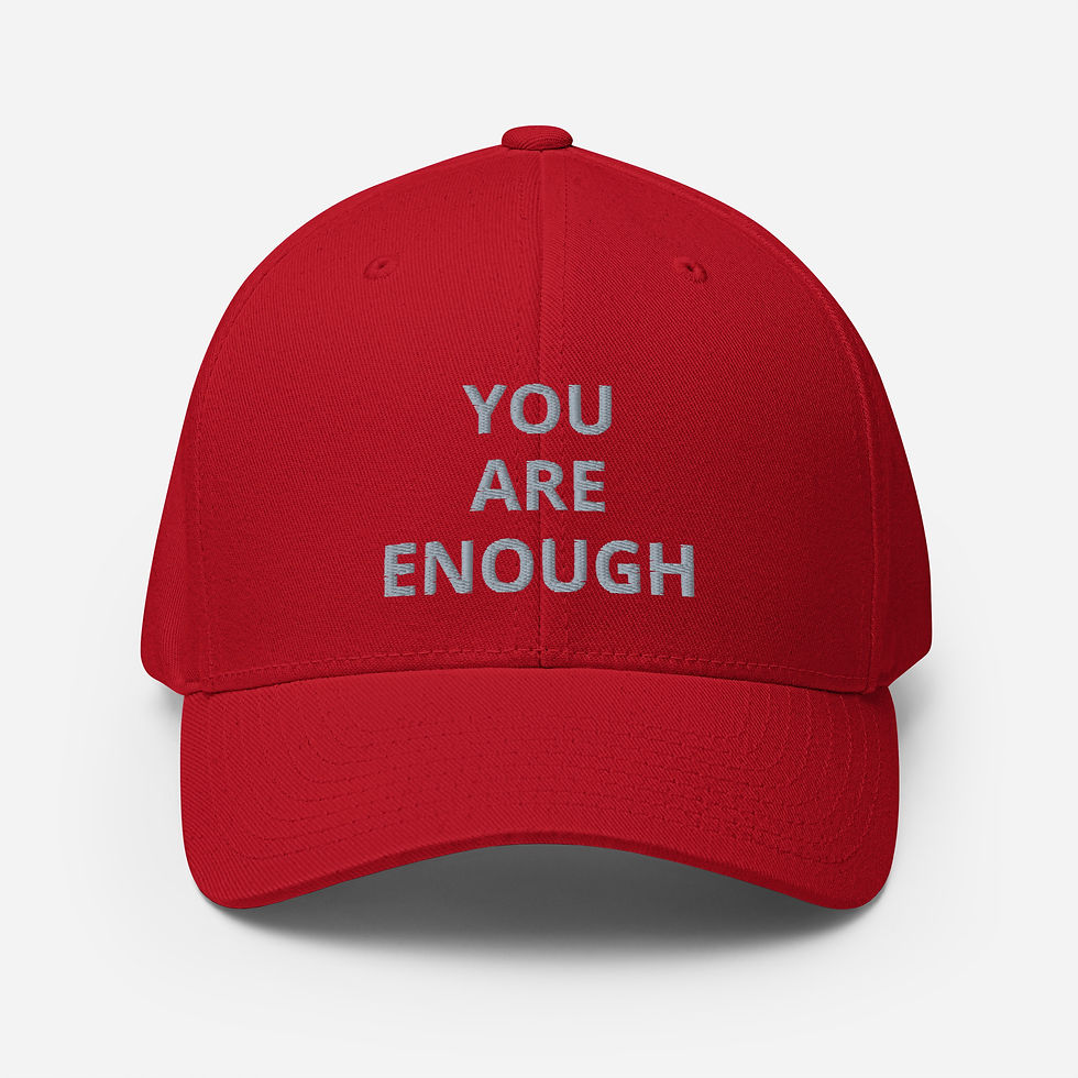 Thumbnail: YOU ARE ENOUGH Structured Twill Cap