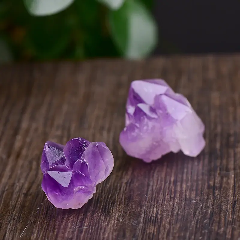 Thumbnail: 50/100g Natural Amethyst Raw Quartz Small Cluster