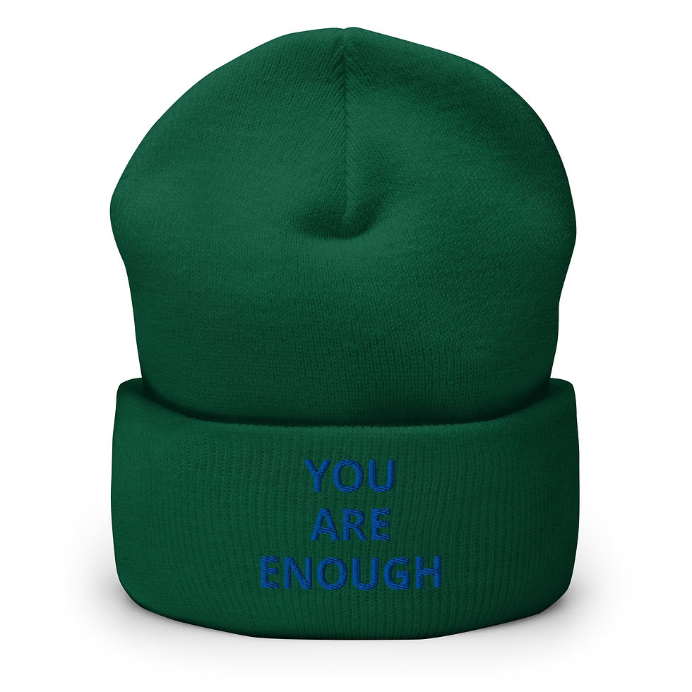 Thumbnail: YOU ARE ENOUGH Cuffed Beanie