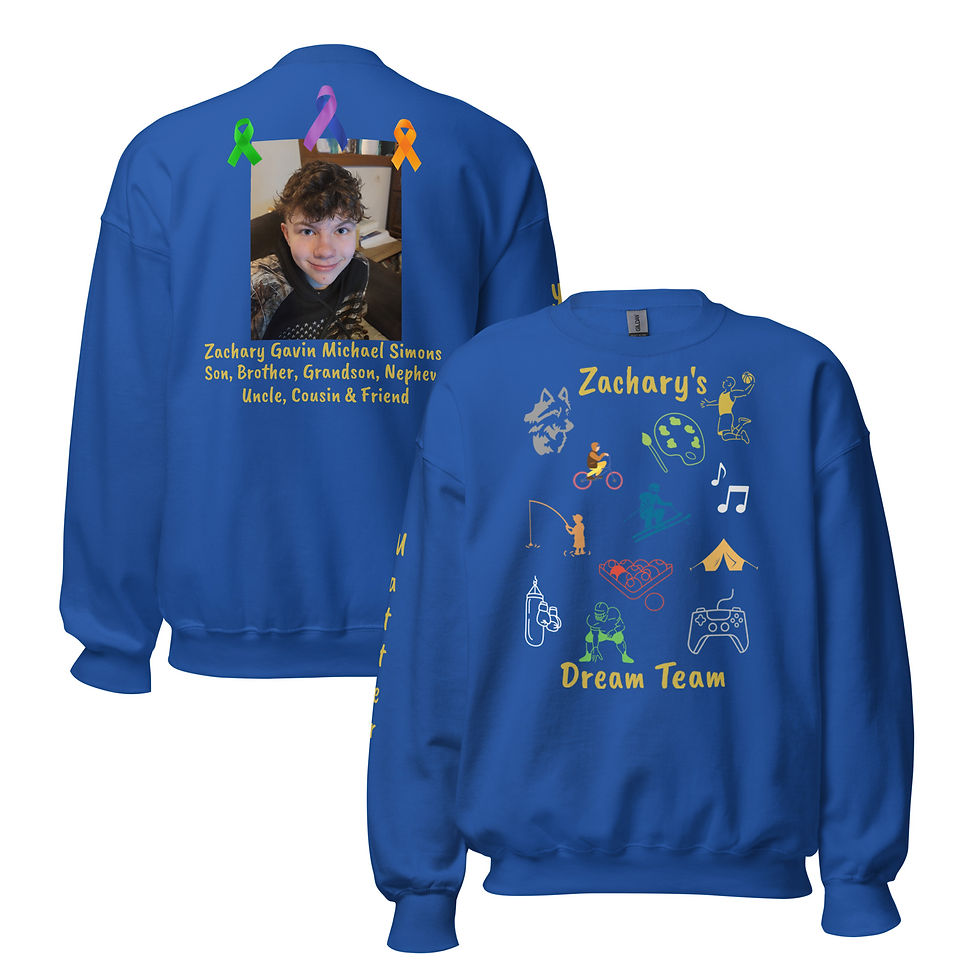 Thumbnail: Zachary's Dream Team 2025 Unisex Sweatshirt