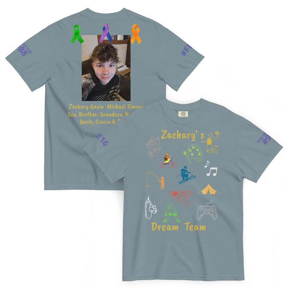 Thumbnail: Zachary's Dream Team 2025 Unisex garment-dyed heavyweight t-shirt