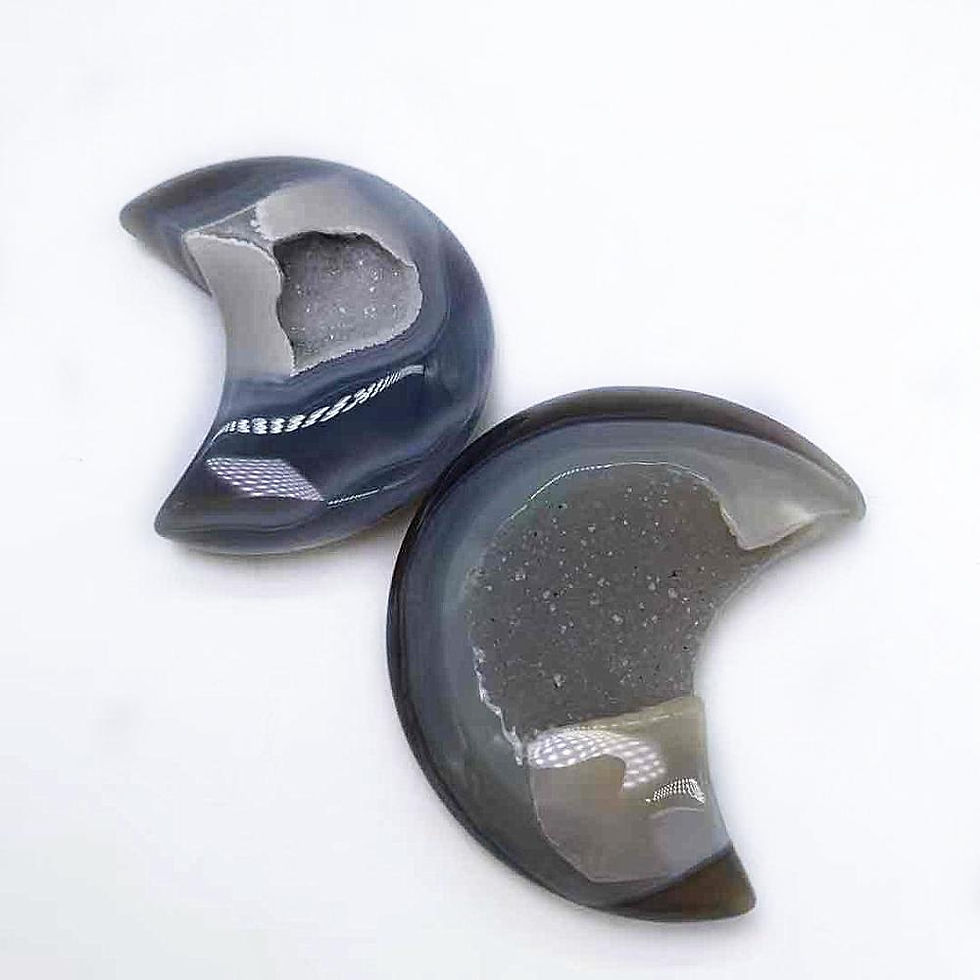 Thumbnail: Natural Agate Geode Moon Crystal