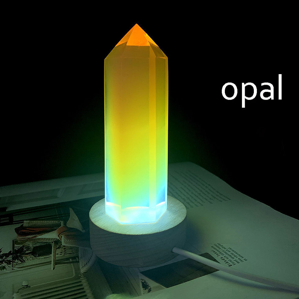 Thumbnail: Quartz Crystal Point Bedside Table Lamp