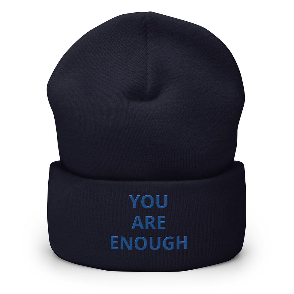 Thumbnail: YOU ARE ENOUGH Cuffed Beanie
