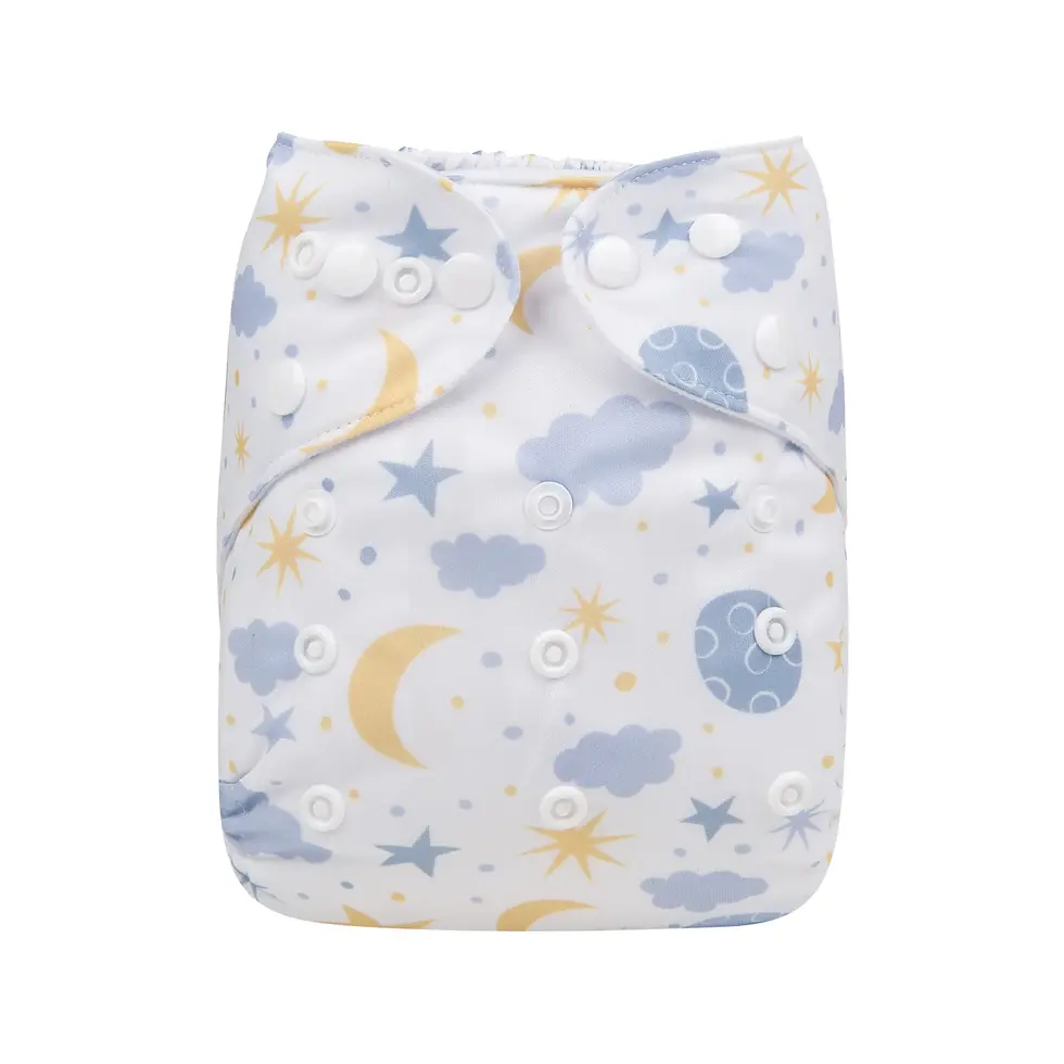 Thumbnail: Reusable Cloth Diaper Washable With 1pc Diaper Insert