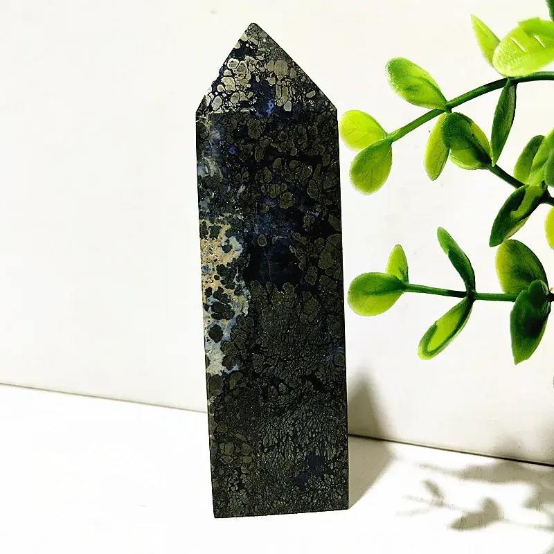 Thumbnail: Natural Agate Crystal Tower Stone Wand Point
